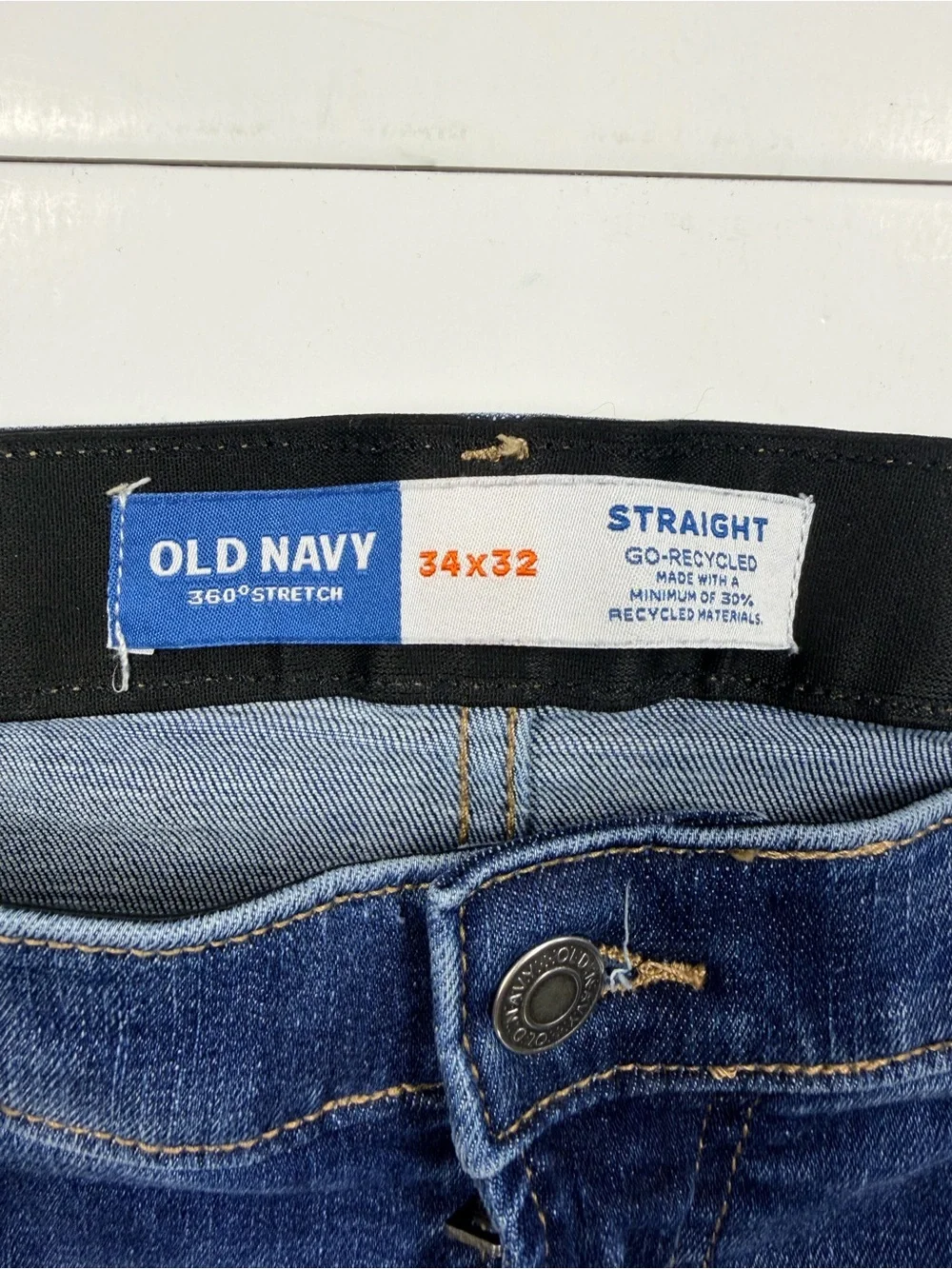 Old Navy Men's Dark Blue Straight Jeans